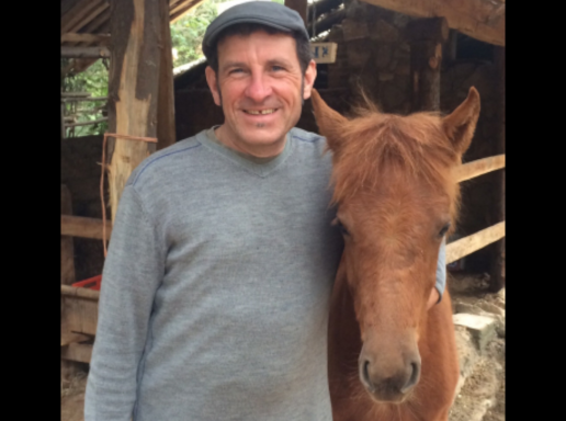 Mark Deveau and a horse