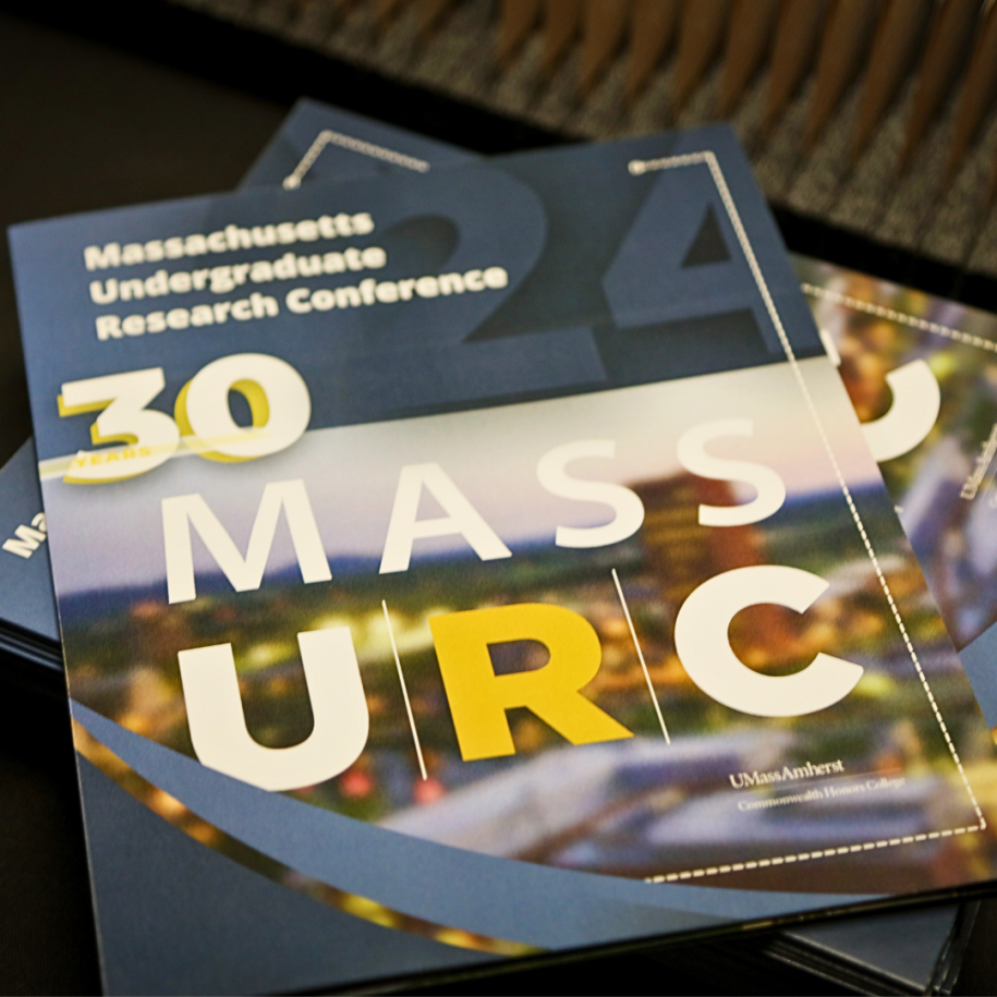 Brochures for the 2024 Massachusetts Undergraduate Research Conference at the University of Massachusetts