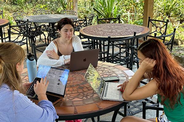Students studying in Costa Rica