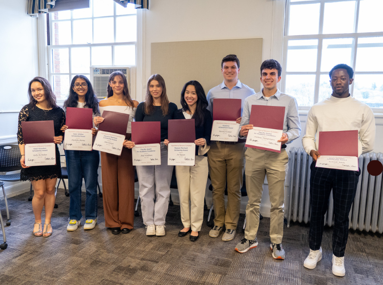 Eight undergraduate majors from the resource & managerial economics programs receive scholarships and awards in Stockbridge Hall